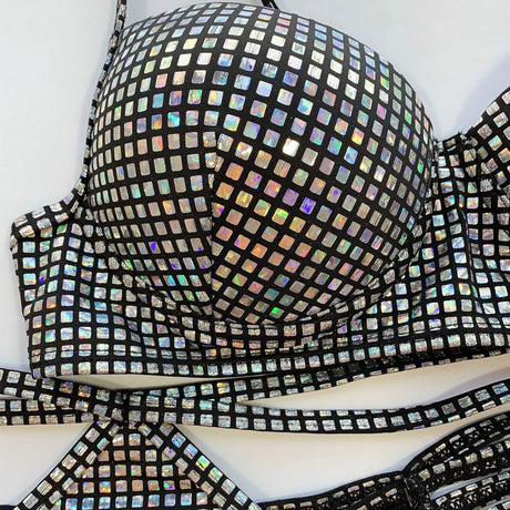 Sexy Shiny Disco Ball Bikini Eco-Friendly Packing
