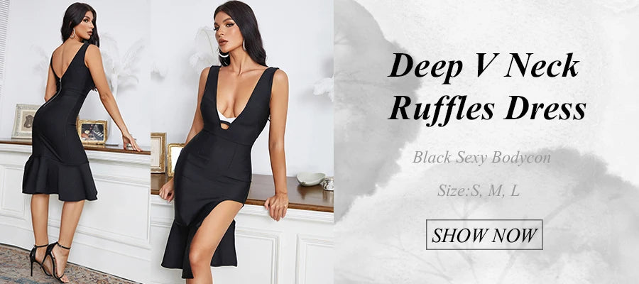 Bow Sleeveless Bandage Midi Dress Women's Black Sexy Patchwork Cut Out Bodycon 2022 Summer Elegant Club Evening Party Dresses