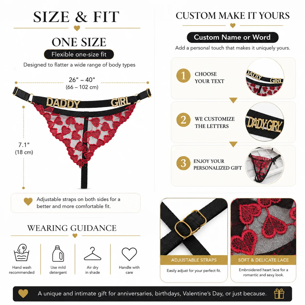 Customized Name Thong Panties with Rhinestone Letters Custom Thongs Personalized Thongs Sexy G-String Tanga Bikini Jewelry Gift