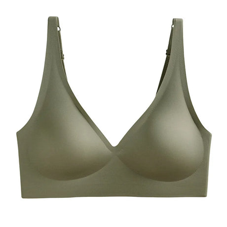 Push-Up Seamless Bras For Women Non-wire Brassiere V-neck Bralette Removable Pads Sports No Trace Underwear Sexy Lingerie S-3XL