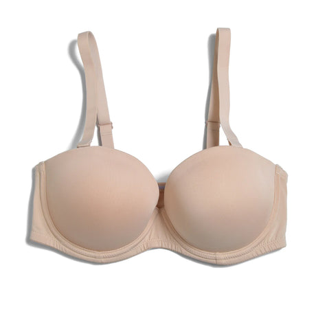 YBCG Strapless Multiway Bra Non-slip Plunge Women's Underwear Plus Size Adjusted-straps Brassiere Underwire Solid Bras For Women