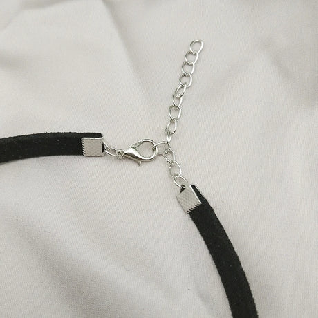 DIY Personalized Rhinestone Letter Custom Name Necklace Black Velvet Leather Choker Collar Neck Jewelry Friends Family Gifts