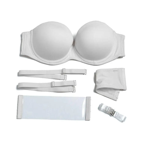YBCG Strapless Multiway Bra Non-slip Plunge Women's Underwear Plus Size Adjusted-straps Brassiere Underwire Solid Bras For Women