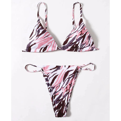 Sexy Zebra Bikini 2026 Woman Swimsuit Female Swimwear Women`s Mini Thong Bikinis Set Summer Beachwear Swimming for Bathing Suit