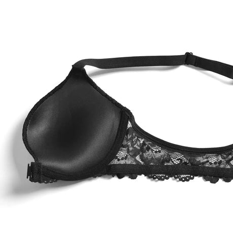 YBCG Padded Push Up Bras for Women Front Closure Backless Lace Lingerie Plunge Solid Underwear 30-44 Size A B C D DD E Cup