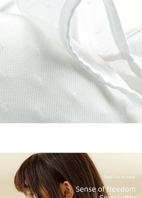 PAERLAN White tube top anti-glare without steel ring gathered female bra half cup beautiful back vest wrap underwear