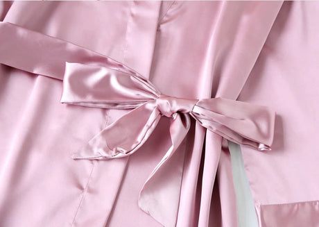 Summer Champagne Chinese Bride Wedding Robe Satin Sleepwear Women Nightgown Sexy Nightdress Lady Kimono Bathrobe Gown Negligee