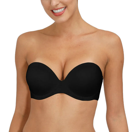 New Removable Half Cup Sexy Women Bra Lace Strapless Brassiere Lingerie Invisible Silicone Halter Push Up Multiway Bras