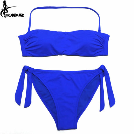EONAR Bandeau Bikinis Women Swimsuit Push Up Brazilian Bikini Set Swimwear Female Bathing Suits Maillot De Bain Swimming