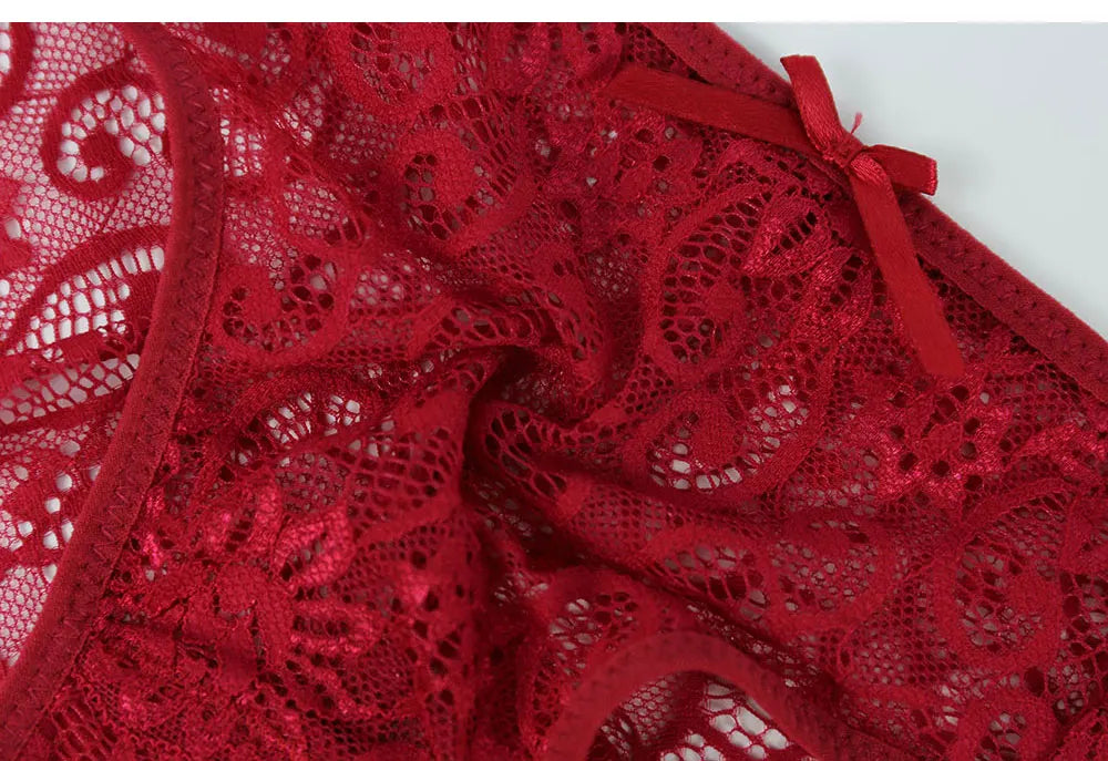 Women Full Lace Mesh Panty Transparent Floral Embroidery Sexy Briefs Ladies Summer Low Rise Breathable Seamless Underwear New