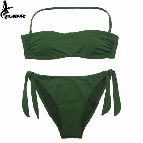 EONAR Bandeau Bikinis Women Swimsuit Push Up Brazilian Bikini Set Swimwear Female Bathing Suits Maillot De Bain Swimming