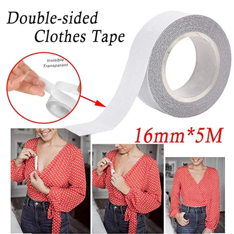 3/5/9M Waterproof Dress Cloth Tape Bras Double-sided Secret Body Adhesive Breast Bra Strip Safe Transparent Clear Lingerie Tape