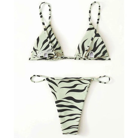 Sexy Zebra Bikini 2026 Woman Swimsuit Female Swimwear Women`s Mini Thong Bikinis Set Summer Beachwear Swimming for Bathing Suit
