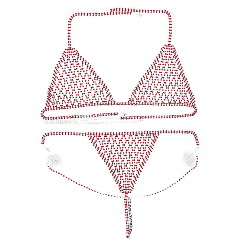 2020 Luxury Mesh Crystal Bralette Underwear Sexy Jewelry for Women Bling Rhinestone Body Chain Bra Harness Waist Jewellery Party