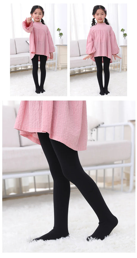 Summer Spring Candy Color Kids Girls Pantyhose Ballet Dance Tights for Infant Child Stocking Velvet Solid White Autumn Pantyhose