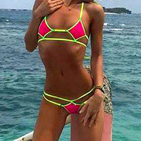 Exotic Extreme Micro Bikini Set Beach Sunbathing Teeny Swimming Bathers Swimwear Female Women Sexy G-String Bath Swimsuits