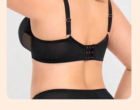 Women's Hollow Out Cup Push Up Bra Full Coverage Supportive Underwire Female Balconette Lingerie 34 36 38 40 42 D E F G H I J
