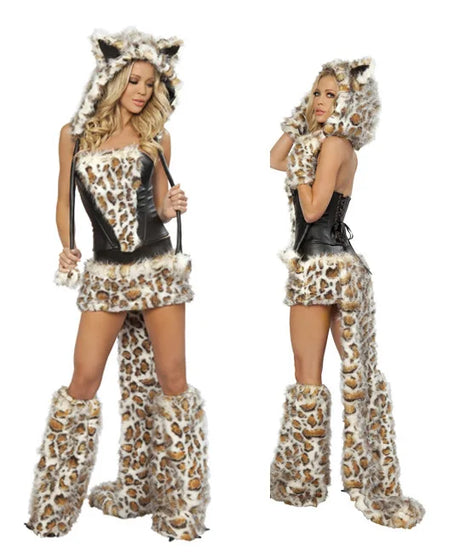 Cosplay Halloween Party Costume Ape Character Role Play Uniform Orange With Big Tail Wolf Game Costume Cosplay Costume