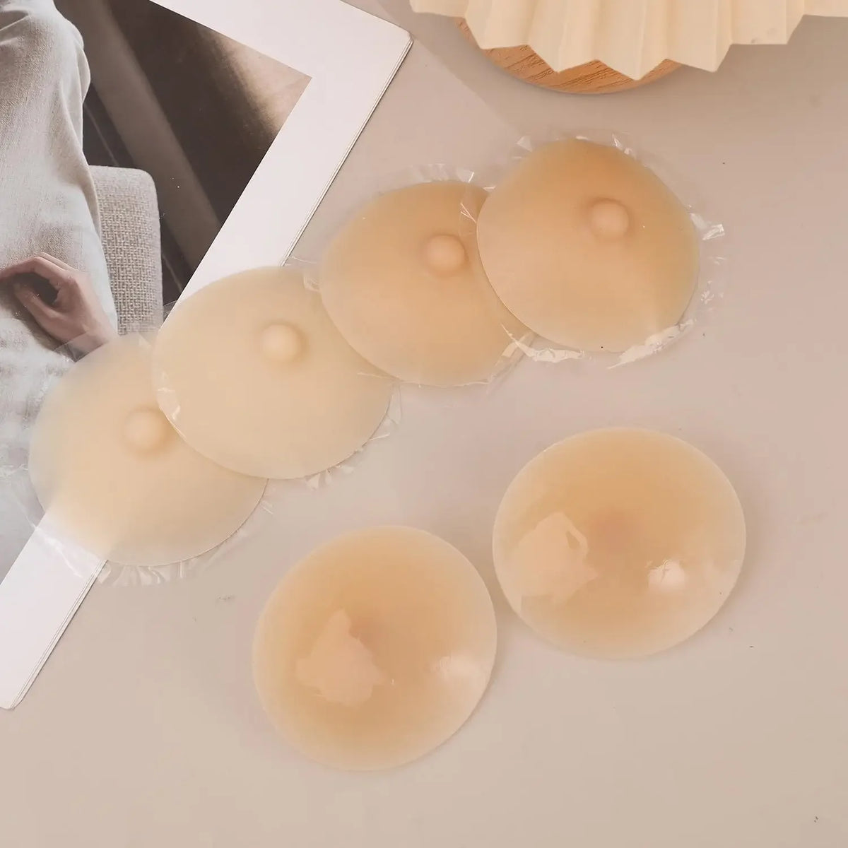 Sexy Silicone Nipple Pasties Seamless Invisible Adhesive Breast Covers Reusable Chest Pads Women Summer Swimwear Backless Pads