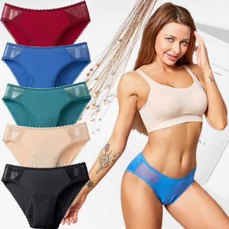 Bamboo Comfortable women's period panties 4 layer leak-proof absorbent menstrual period underwear postpartum incontinence briefs