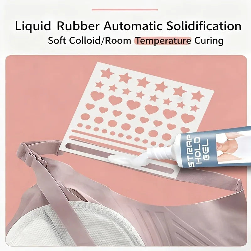 Bra Strap Anti-Slip Adhesive | Invisible Seamless | Prevents Slipping for Socks/Tube Tops/Shoulder Bag Straps
