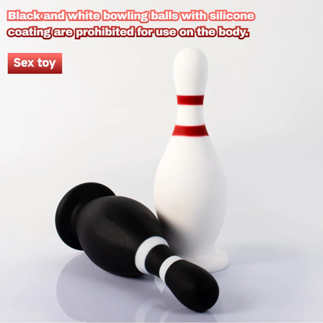 Liquid Silicone Bowling Pin Butt Plug Comfortable Anal Plug Anus Dilator Prostate Massager Adult Toys for Men Women Gay Couple