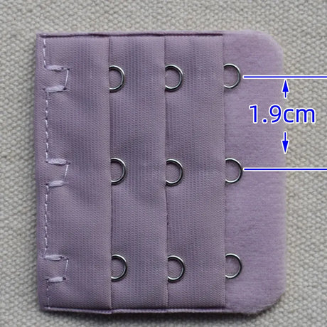 3-Row 3-Hook Bra Extender with Stainless Steel Hooks for Bras, Adjustable Extra Length Soft Velvet Back Closure (Multi Colors)