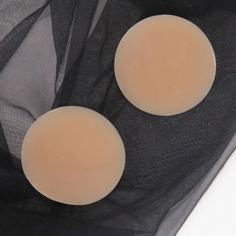 Tornova Solid State Rubber Nipple Patch Invisible and Traceless Solid Chest Patch Women's Sexy Breast Patch Nipple Decoration