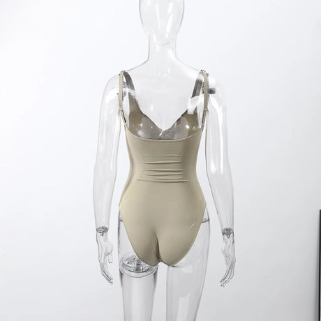 Sexy Tight Corsets Bodysuit For Women Deep V-neck Zippers Sleeveless Slimming Underwear 2026 New Lady Solid Backless Rompers