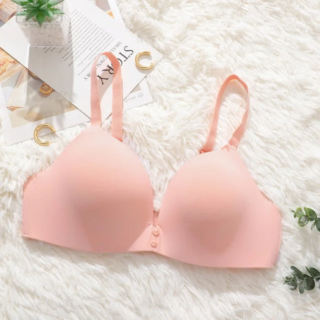 Seamless Wireless Bra Women Comfort Ice Silk Push Up Underwear 3/4 Cup Daily Lingerie Bralette Plus Size