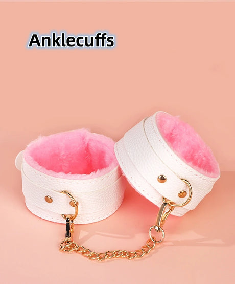 Leather BDSM Kit Handcuffs Sex Toys Games For Couples Body Harness Cuffs Bondage Straps Erotic Adult Sex Toys for Party Sexy