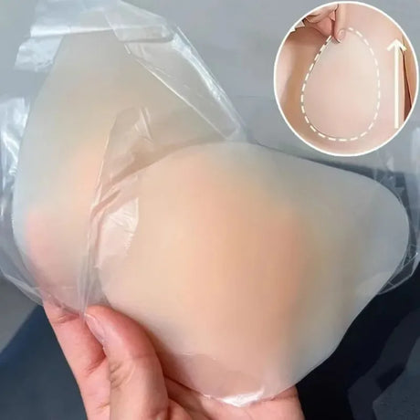 Self-adhesive Triangle Silicone Nipple Cover Women Invisible Ultra Thin Lifting Breast Pads Pasties Water-drop Bra Boobs Sticker