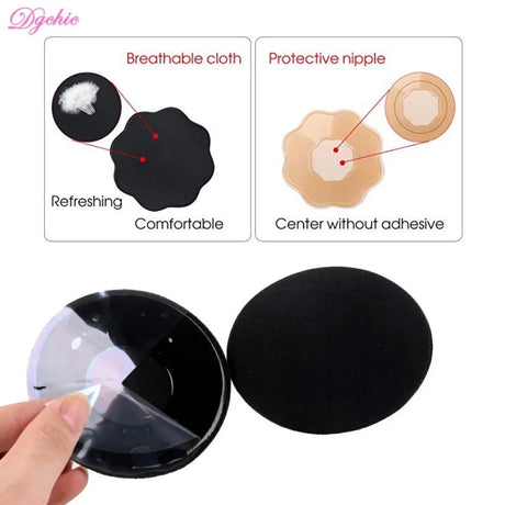 5 Pair Women Nipple Cover Reusable Breast Petals Silicone Nipple Tape Chest Sticker Invisible Self Adhesive Chest Pad