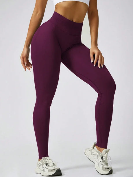 Women's Gym Tight Pants Seamless Yoga Pants Hip Lifting Workout Leggings Fitness Running Compression Sports Tights