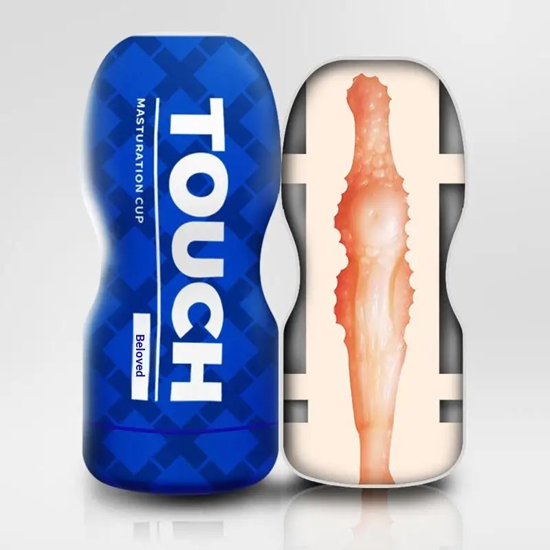 textureMale Masturbator Silicone Suction Cup with Realistic Vagina 3D Pussy Stroker Sleeve for Men Discreet Solo Playtime