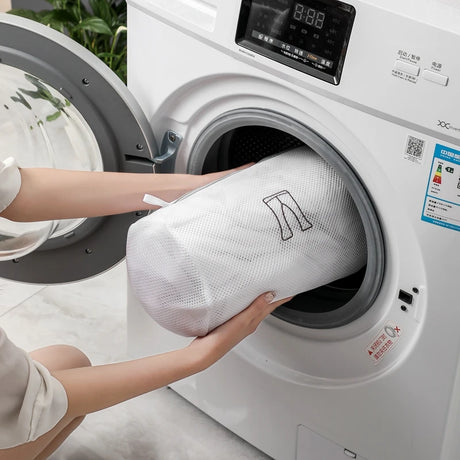 Laundry Bag Sets For Washing Machines Embroidery Fine Mesh Underwear Organizer Basket Clothes Cleaning Protect Anti-deformation
