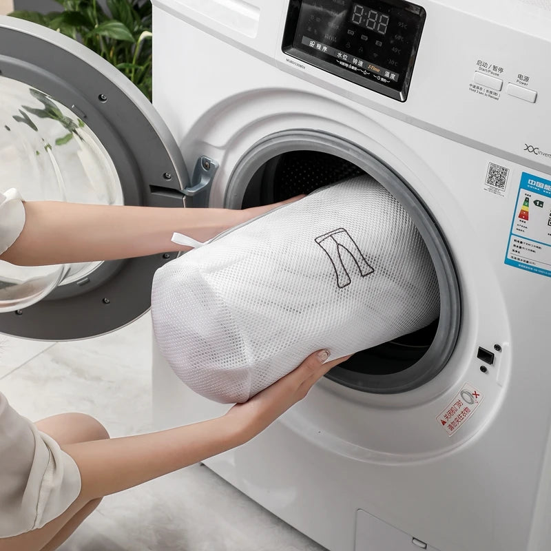 Laundry Bag Sets For Washing Machines Embroidery Fine Mesh Underwear Organizer Basket Clothes Cleaning Protect Anti-deformation