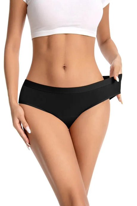 1/4PCS Women Period Panties Heavy Flow Leakproof Underwear Black Postpartum Menstrual Physiological Panty Teens Briefs S-3XL