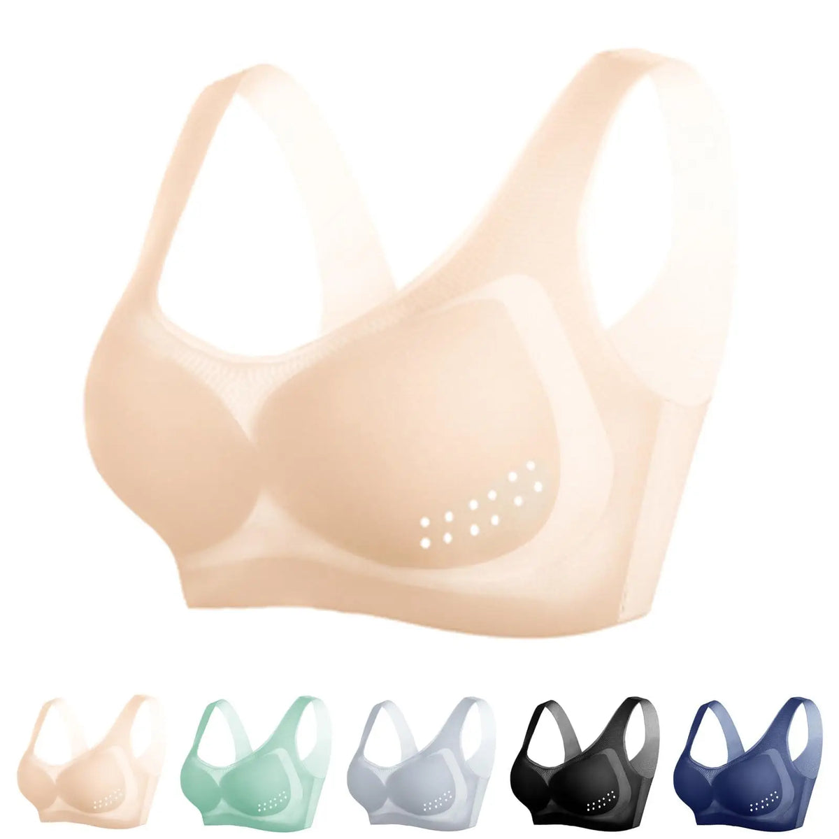 2024 Summer Seamless Ice Silk Ultra Thin Bra Ultra-Thin Ice Silk Bra Ice Silk Air Bra Ultra-Thin Ice Silk Lifting Bra
