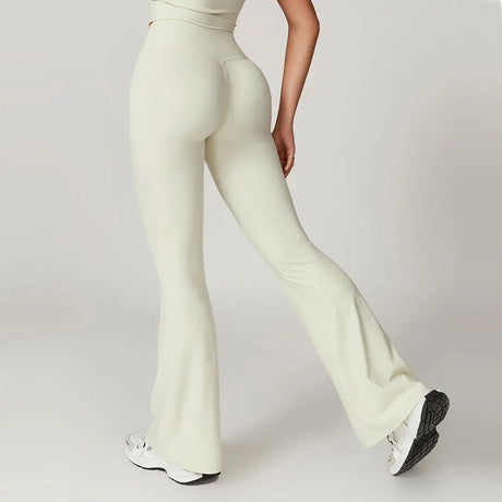 Flared Pants Women Yoga Bell-bottoms Tight Lifting Dance High Waist Tights Sport Pants Gym Running Breathable Fitness Leggings
