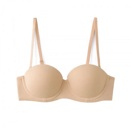 Half-cup Non-slip Strapless Bras for Women Push-up Seamless Underwear Prevent Sagging Small Busts Bra