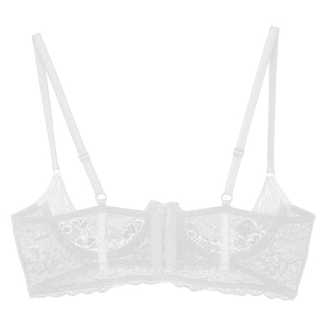Womens Sexy Open Cup Underwired Bra Patent Leather See-through Floral Lace Brassiere Exposed Nipple Lingerie Underwear Nightwear