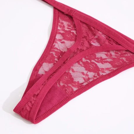 10PCS/Set Women Underwear Lace Panties Floral Lingerie Woman Panties Sexy Thong G-String Female Pantys Perspective Intimates New