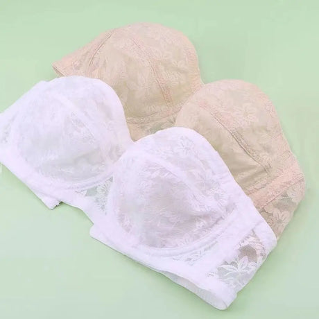 Mesh Thin Lace Transparent Bra Close-fitting Shockproof Seamless Invisible Bra Anti-sagging Lingerie Push Up Underwear Wedding