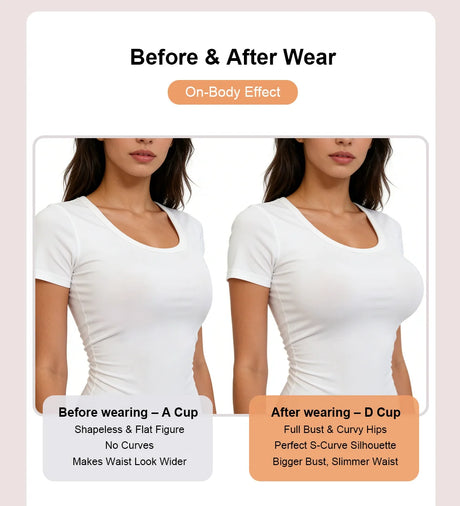 2024 Round Shape Silicone Fake Breast Forms Push Up Seamless One Piece Bra for Crossdresser Shemale Drag Queen Large 2 In 1