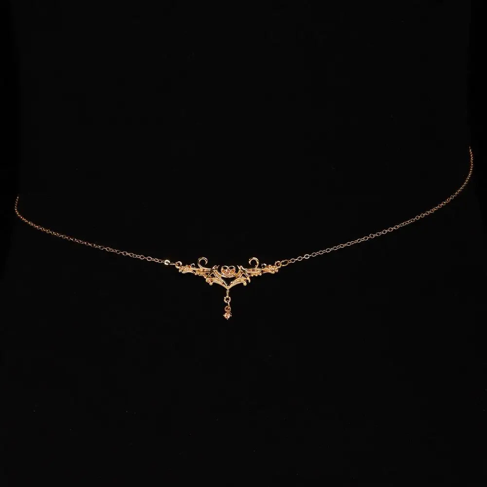 Gothic Heart Flame Waist Chain Sexy Punk Metal Waist Belly Belt Chain Y2K Body Chain for Beach Bikini Party Outfit Jewelry