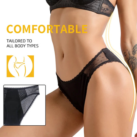 Bamboo Comfortable women's period panties 4 layer leak-proof absorbent menstrual period underwear postpartum incontinence briefs