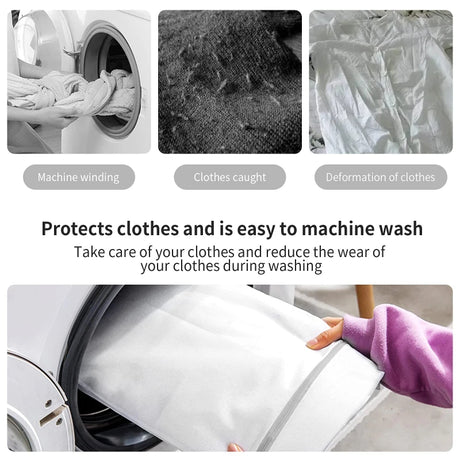 1/2/4/5/10Pcs Mesh Laundry Bags Durable Honeycomb Mesh Laundry Organizer Bags Reusable Washing Machines Bag Mesh Bra Bag
