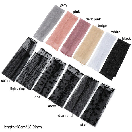 Cycling Bike Thin Arm Warmers Breathable Sunscreen Long-Sleeved Sun Protection Sleeves Driving Gloves Mesh Lace Gloves