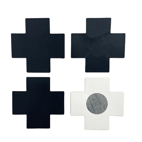 10 Pairs/20Pcs Hot Sexy Experience Cross/X Shape Disposable Self-Adhesive Disposable Satin Nipple Cover Breast Pasties Stickers